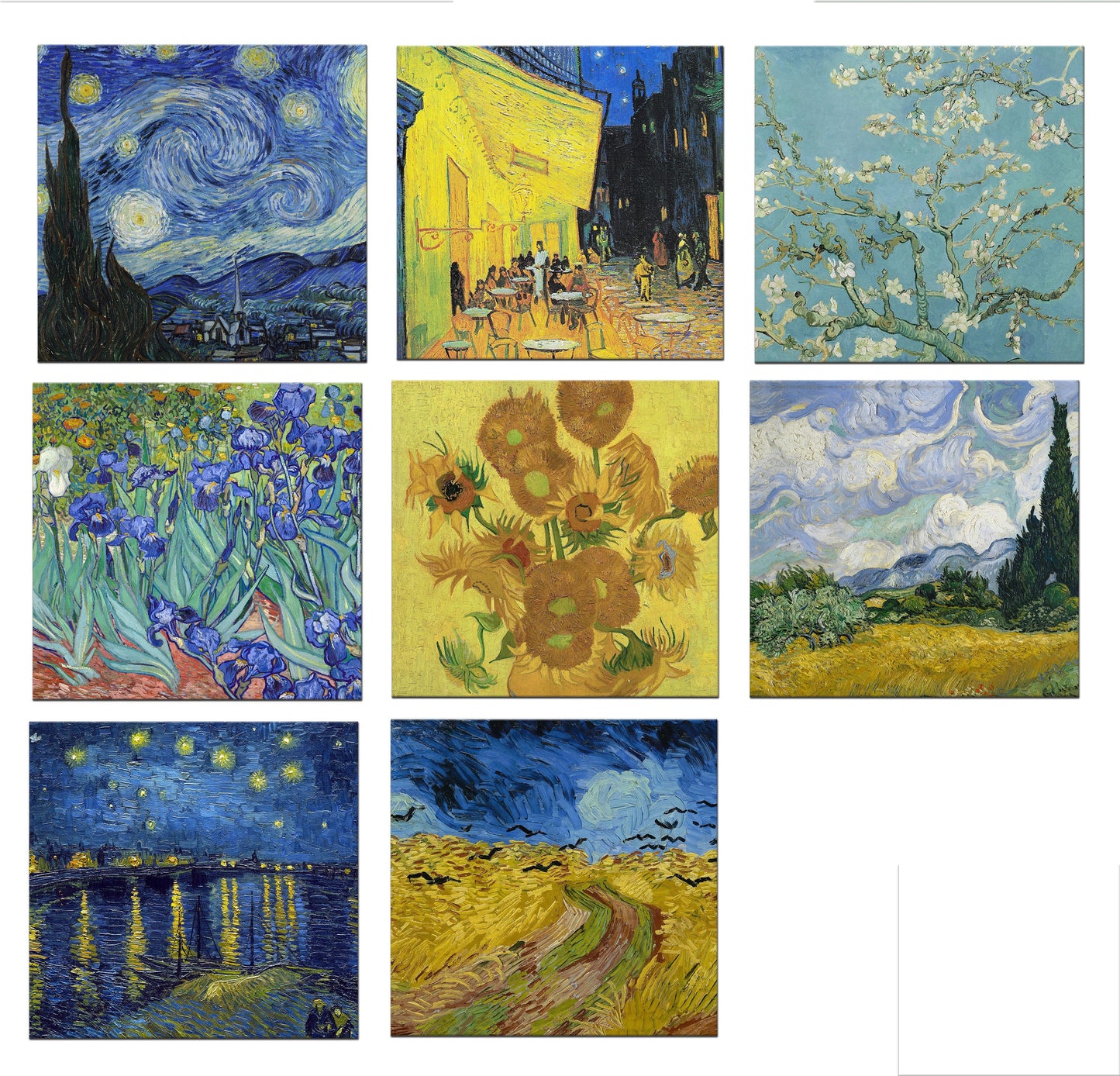 Van Gogh Round Placemats For Round Tables Tactile Basket Texture Hem Edges Waterproof Non slip Sturdy, Flexible.