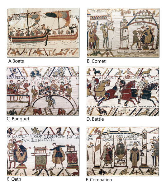 Bayeux Tapestry Placemats Tactile Basket texture Hemmed Edge Non Slip Waterproof Sturdy, Flexible.