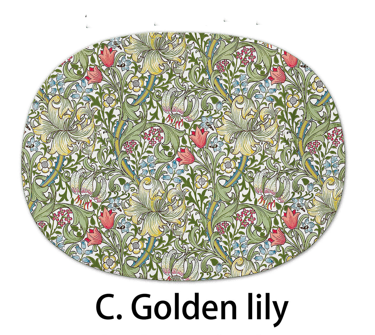 Art Nouveau placemat with William morris Arts