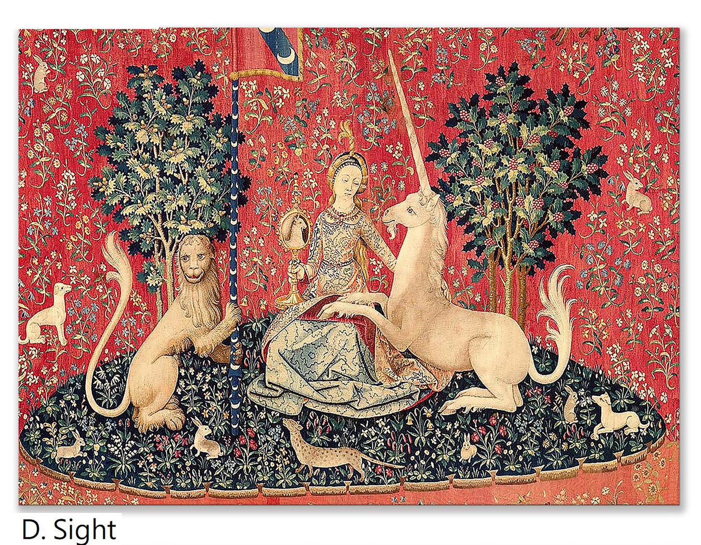 The lady and the Unicorn placemats set of 2