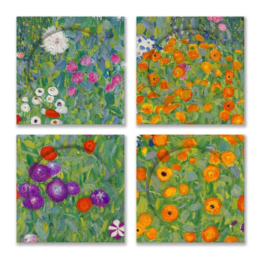 Klimt Rose Garden Placemat Set of 2 Costomized To Fit Your Table