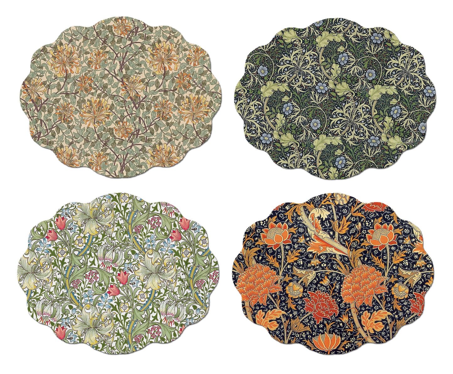 Art Nouveau placemat with William morris Arts