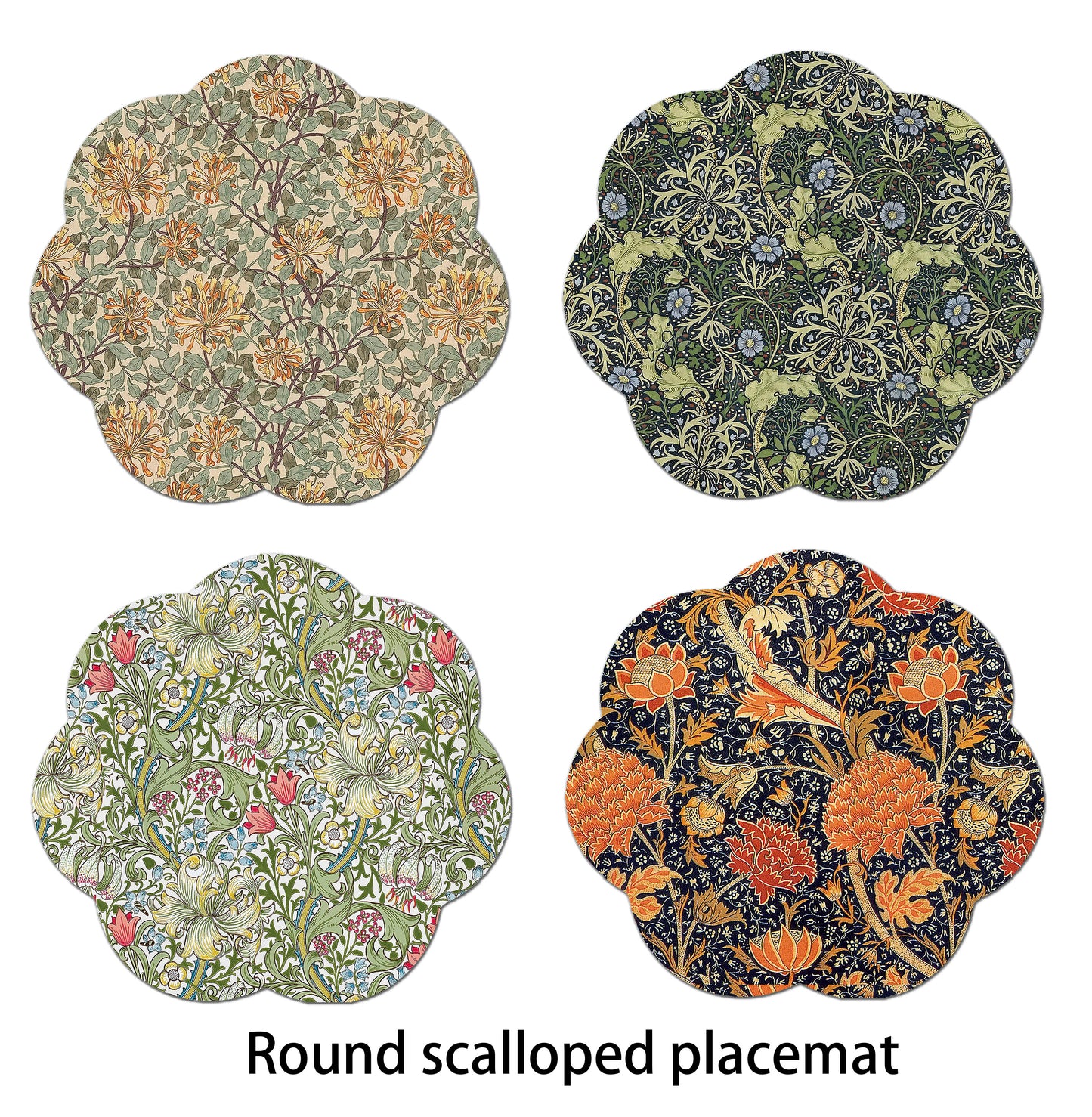 Art Nouveau placemat with William morris Arts