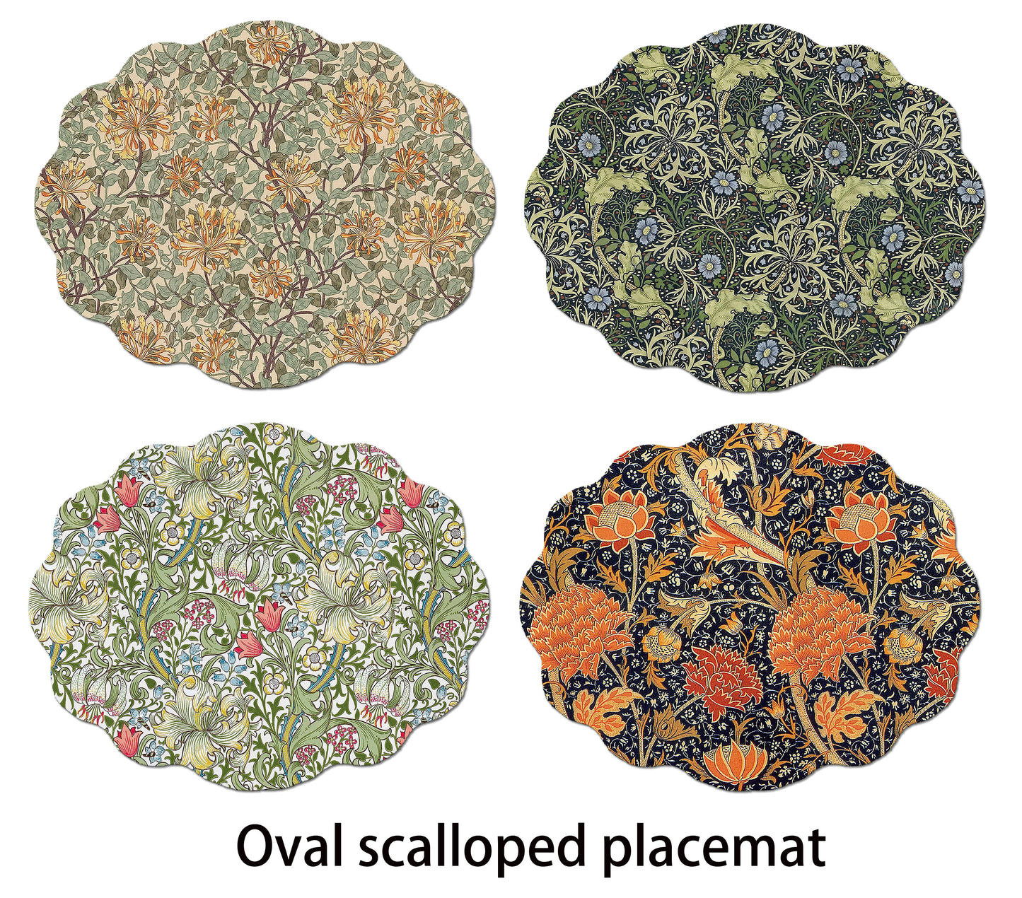 Art Nouveau placemat with William morris Arts