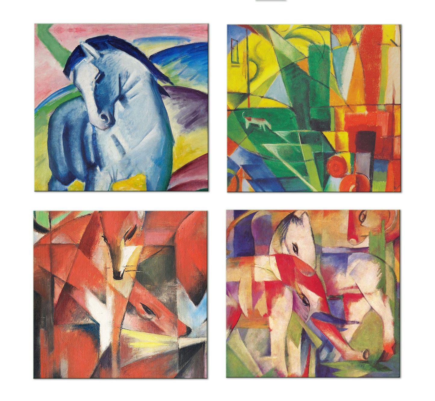 Franz Marc Placemats for Round Tables Tactile Basket texture Hemmed Edge , Waterproof Non- Slip Sturdy, Flexible.
