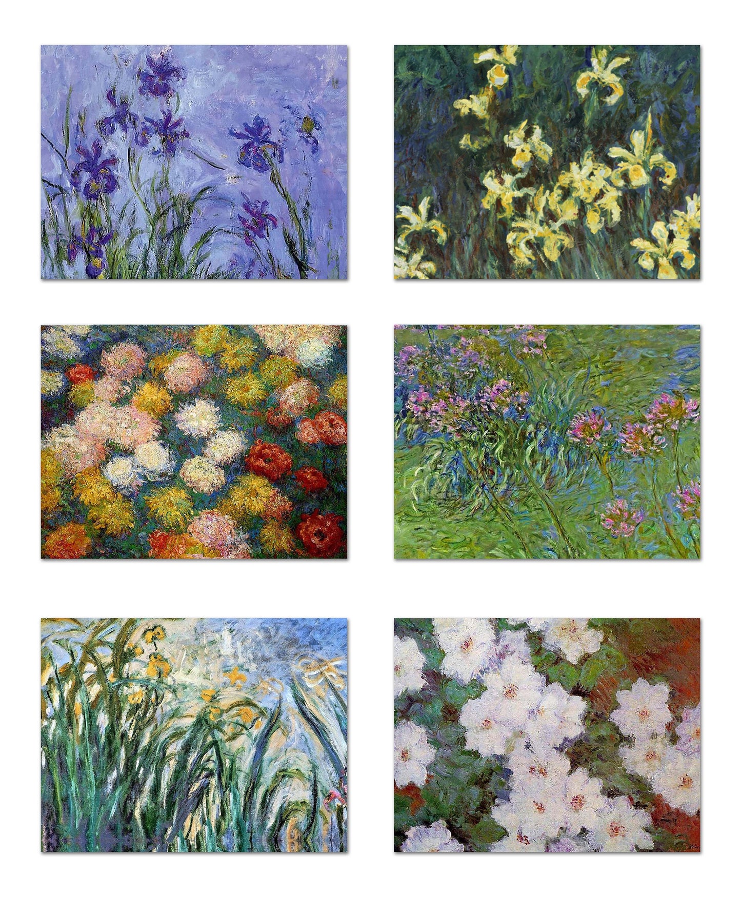 Claude Monet Flower Placemats For Round Tables Tactile Basket Texture Hemmed Edge , Waterproof Sturdy, Flexible.MC4