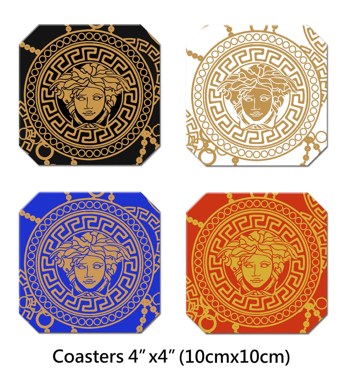 Medusa Placemats Set of 2  in Various Shapes and Colors