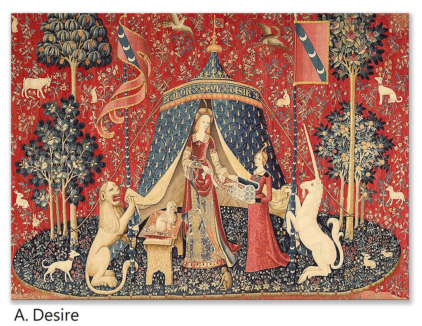 The lady and the Unicorn placemats set of 2