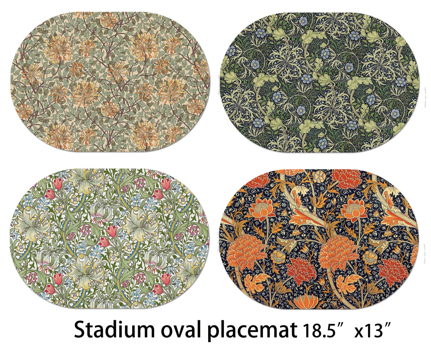 Art Nouveau placemat with William morris Arts