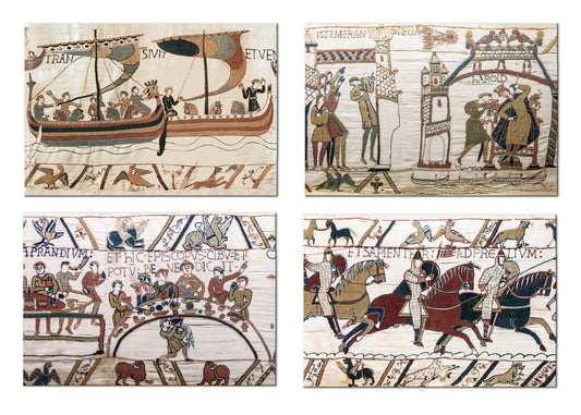 Bayeux Tapestry Placemats  Tactile Basket texture Hemmed Edge Non Slip  Waterproof Sturdy, Flexible.