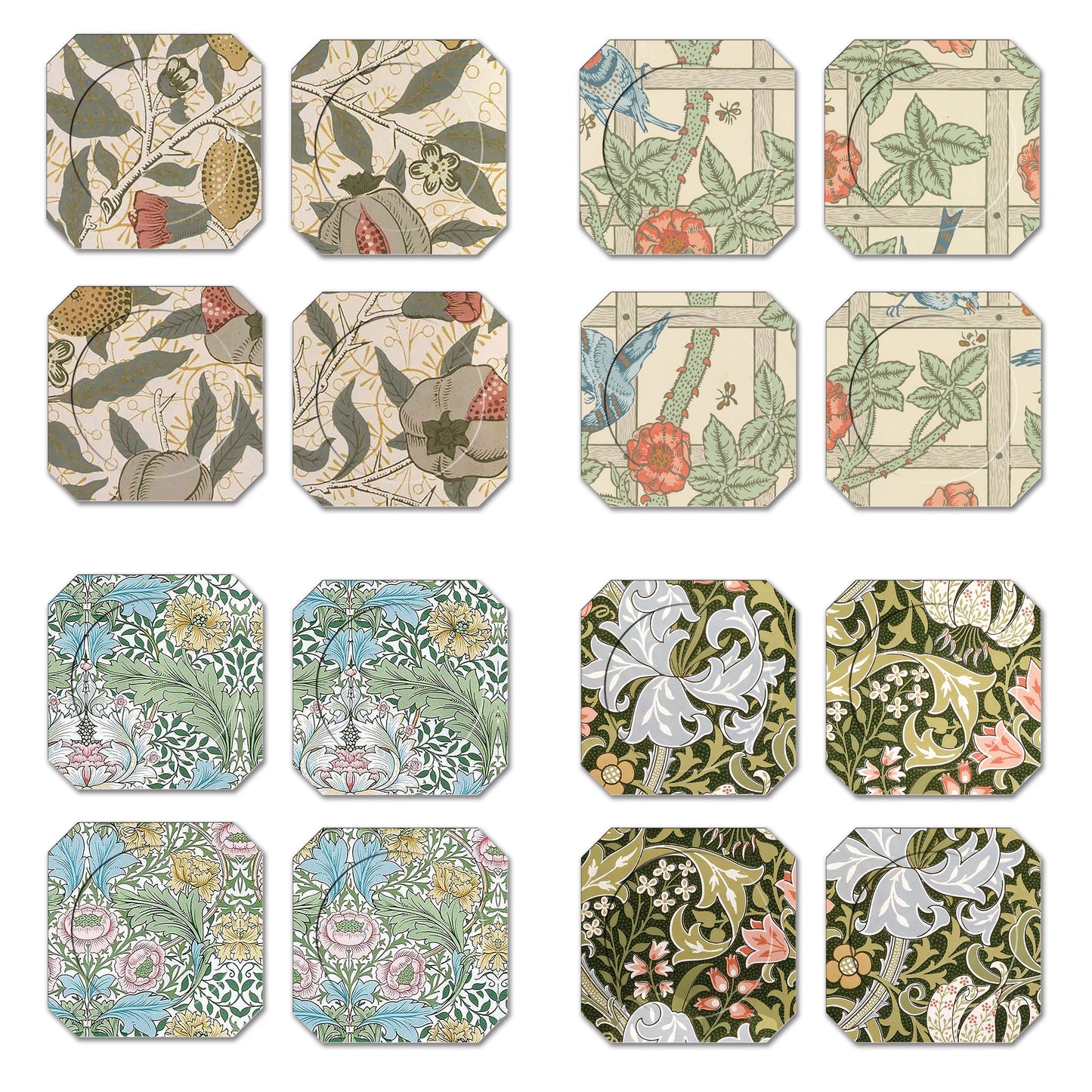 William Morris Art Placemat Set of 2 Wipe Clean Waterproof Slip Resistant
