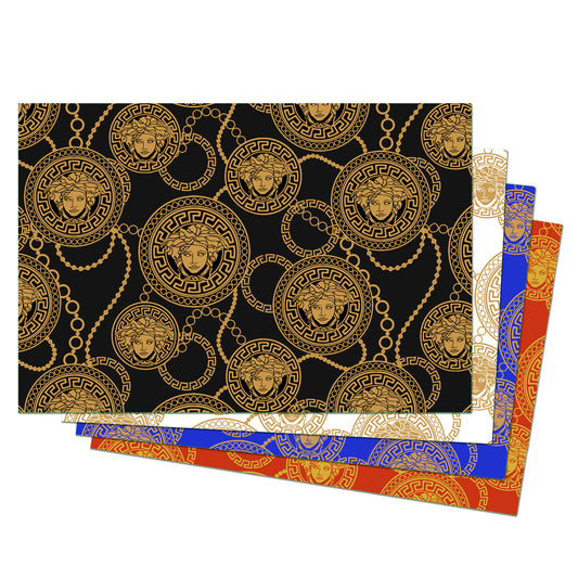 Medusa Placemats Set of 2  in Various Shapes and Colors