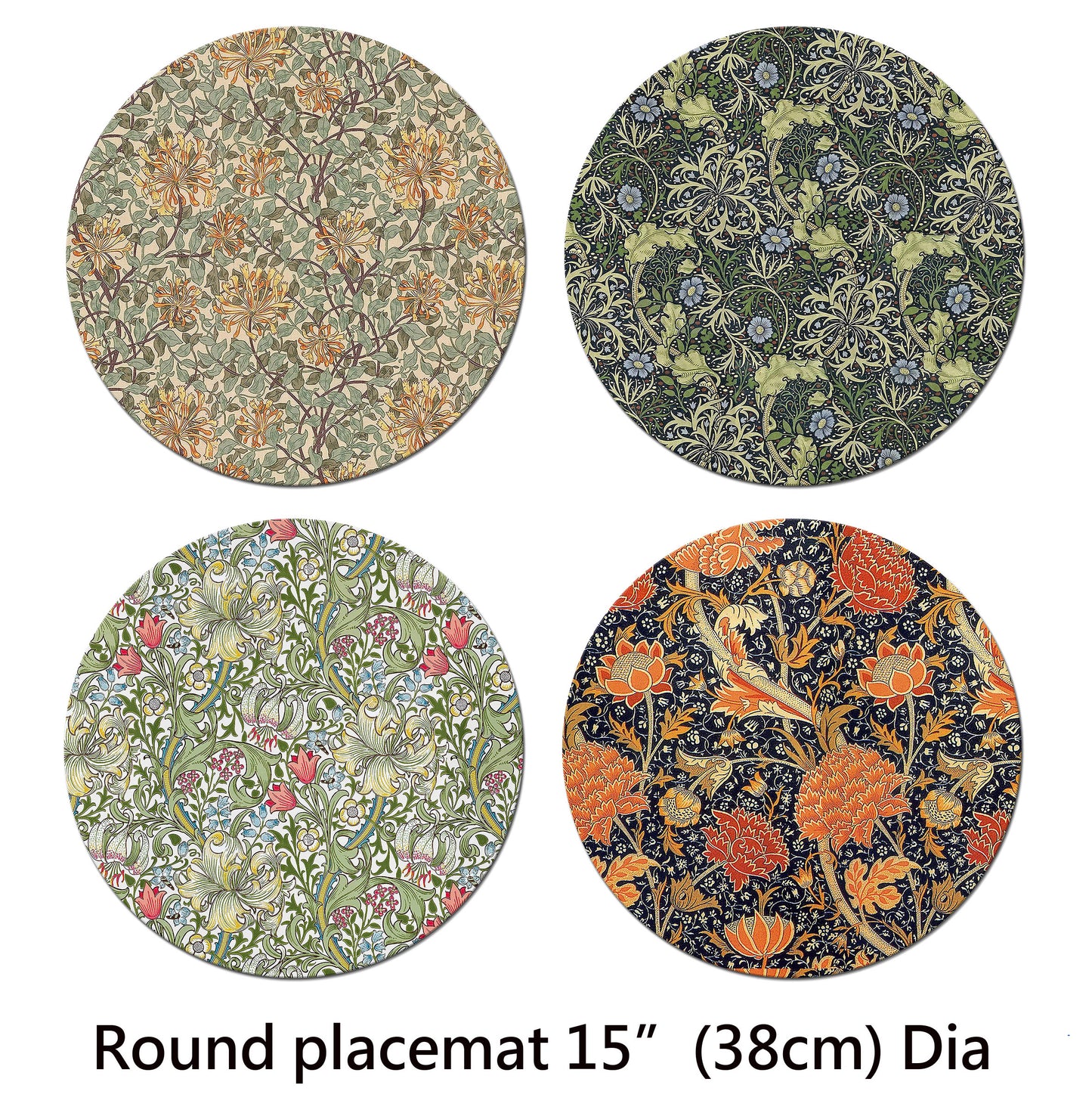 Art Nouveau placemat with William morris Arts