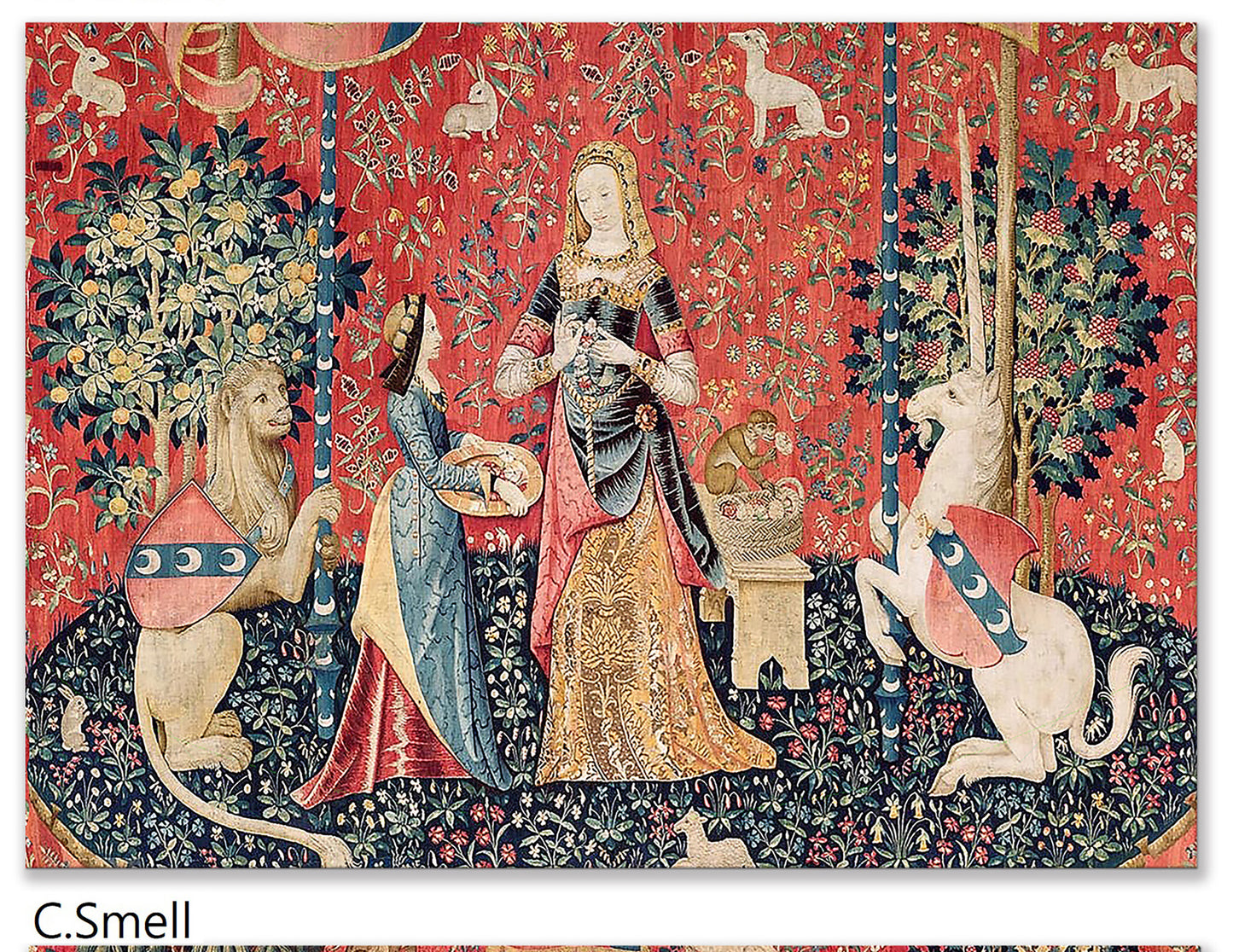 The lady and the Unicorn placemats set of 2