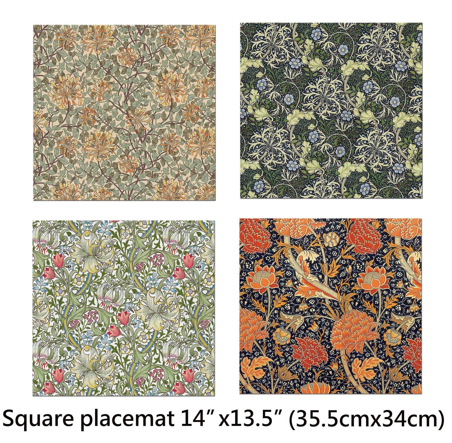 Art Nouveau placemat with William morris Arts
