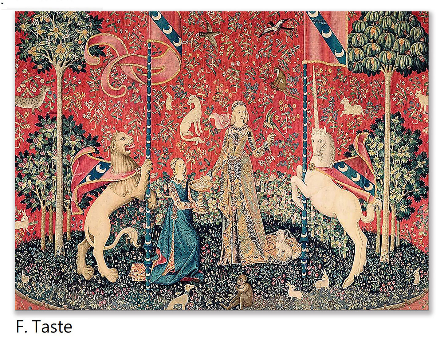 The lady and the Unicorn placemats set of 2